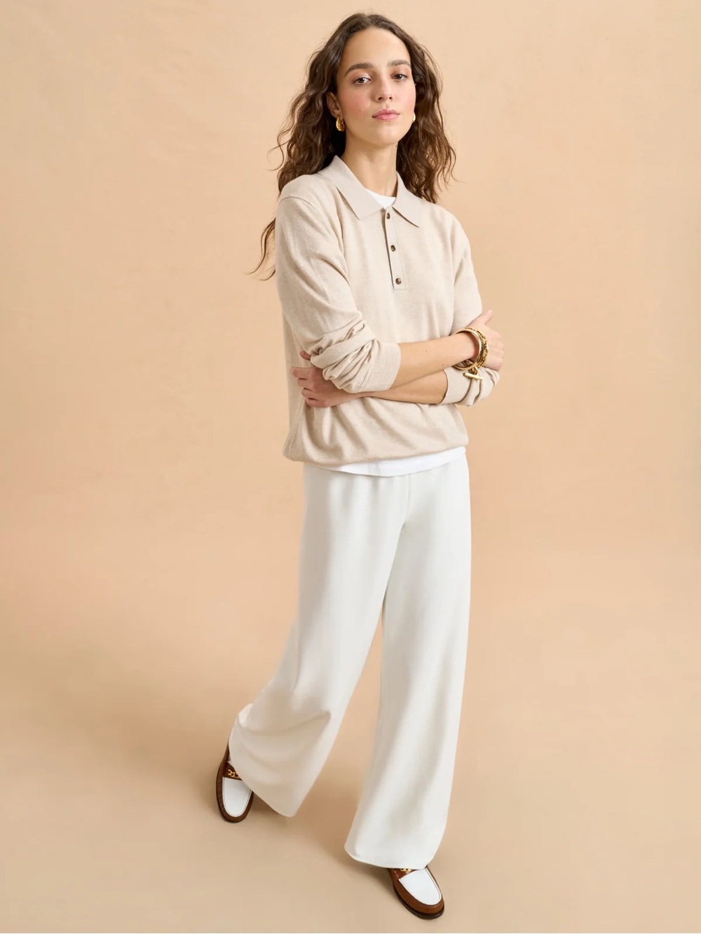 La Ligne Colby Pant Ivory Crepe Size XS